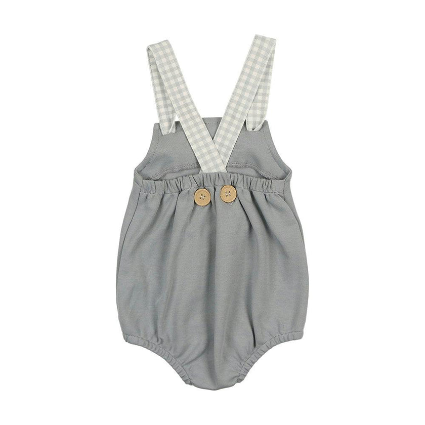 Gingham Glory Romper Misty Rose