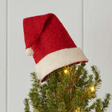24 Piece Set- Iconic Christmas Mini Tabletop Tree Set- Hand Felted Wool
