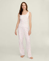 Women's Pointelle Pant in Pink Floral