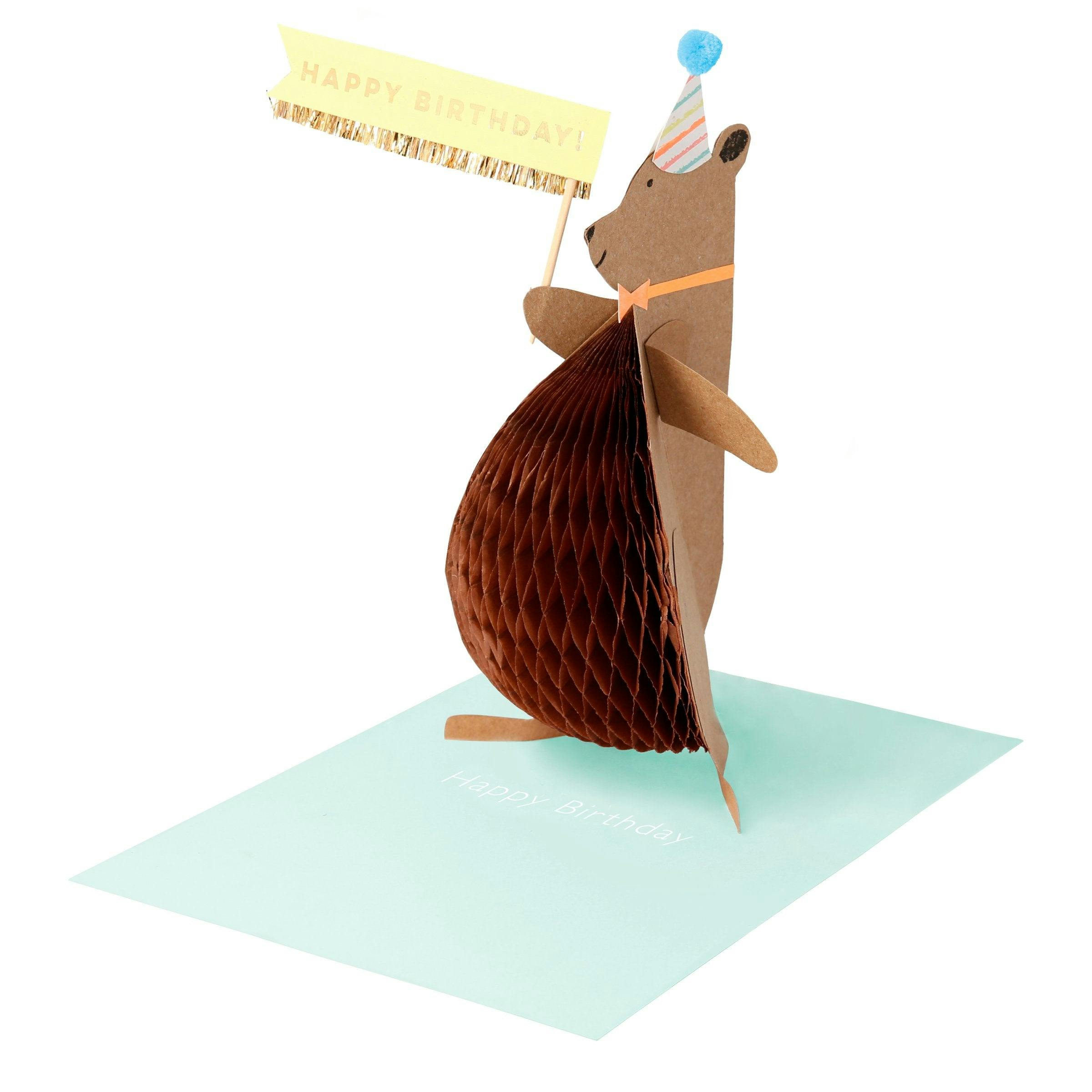 Honey Stand-Up Birthday Card