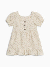 Celine Muslin Square Neck Dress - Camellia Floral / Shell + Fern