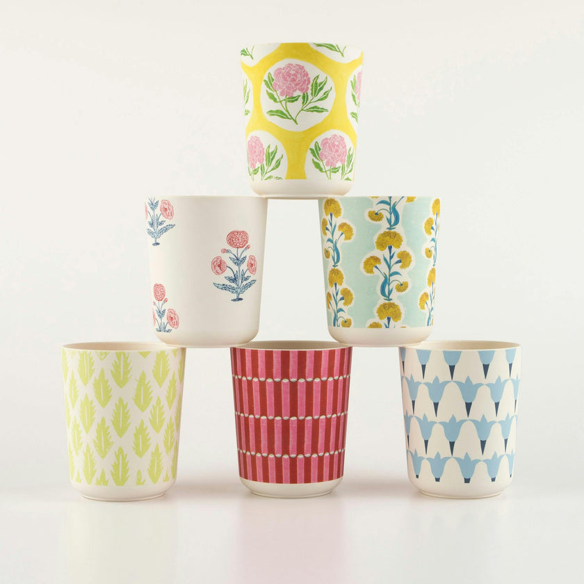 Meri Meri x Molly Mahon Patterned Reusable Cups