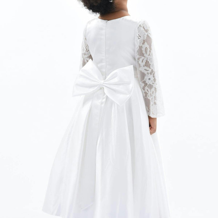 White Arcadia Satin Dress