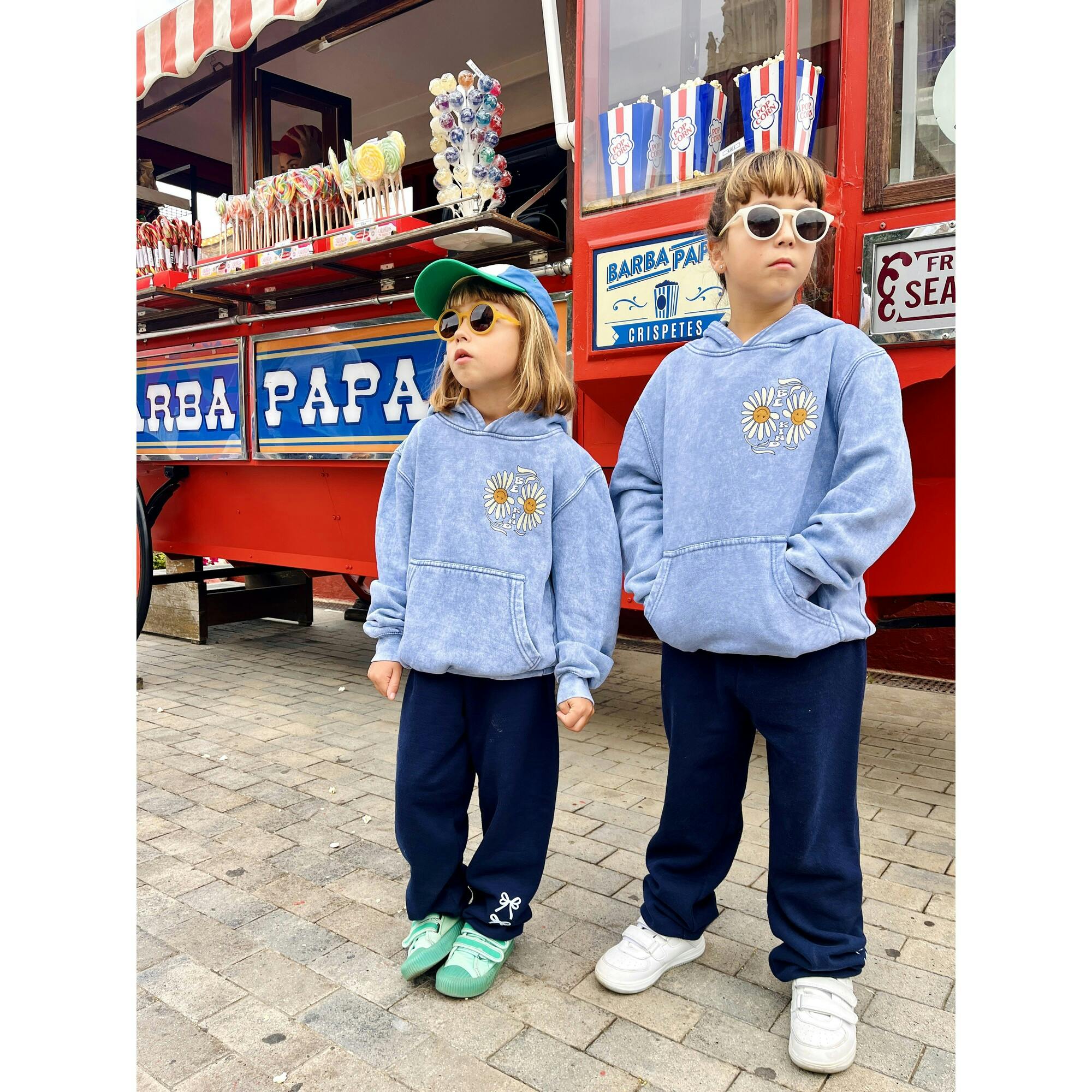 Kids Be Kind Hoodie-Washed blue-Unisex