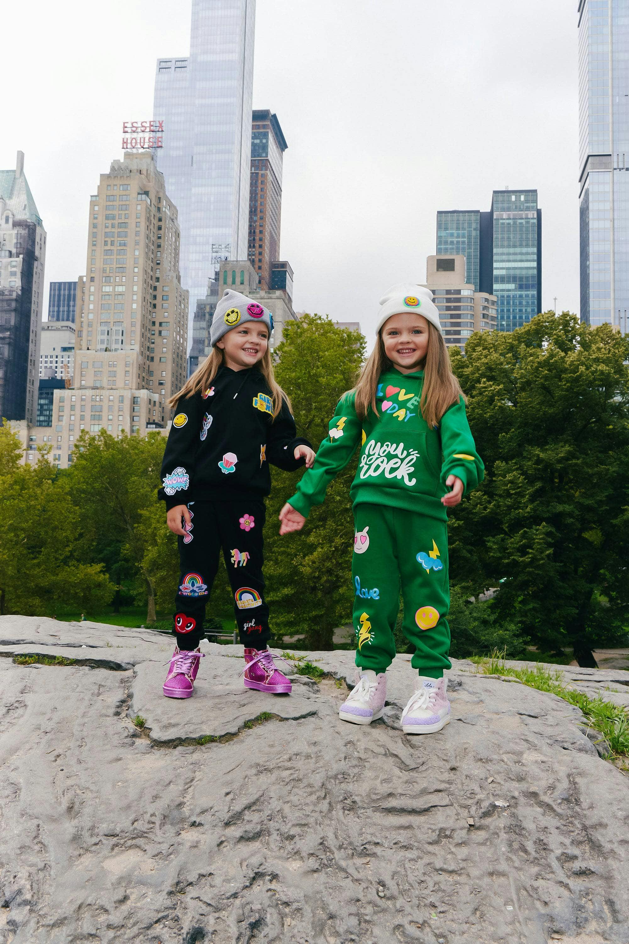 You Rock Doodle Print Hoodie And Pant Set