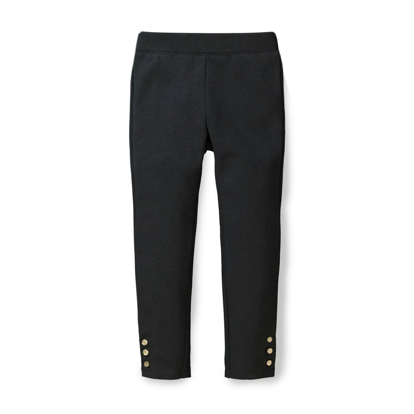 Button Cuff Ponte Pant
