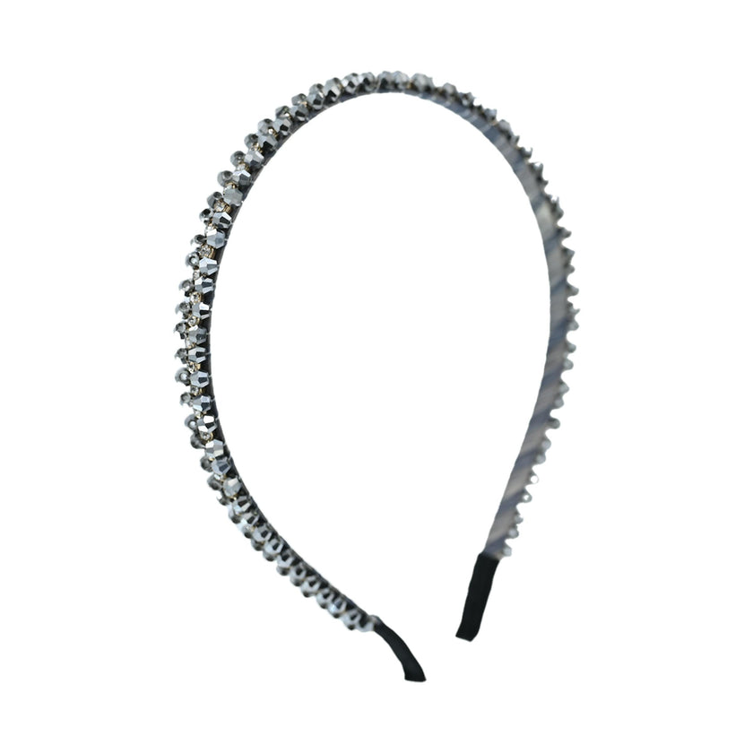 Silver Gemstone Studded Headband