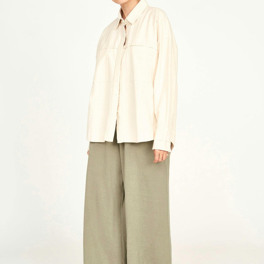 Huron Work Shirt, Cream