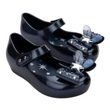 Metallic Blue Ballet Flat