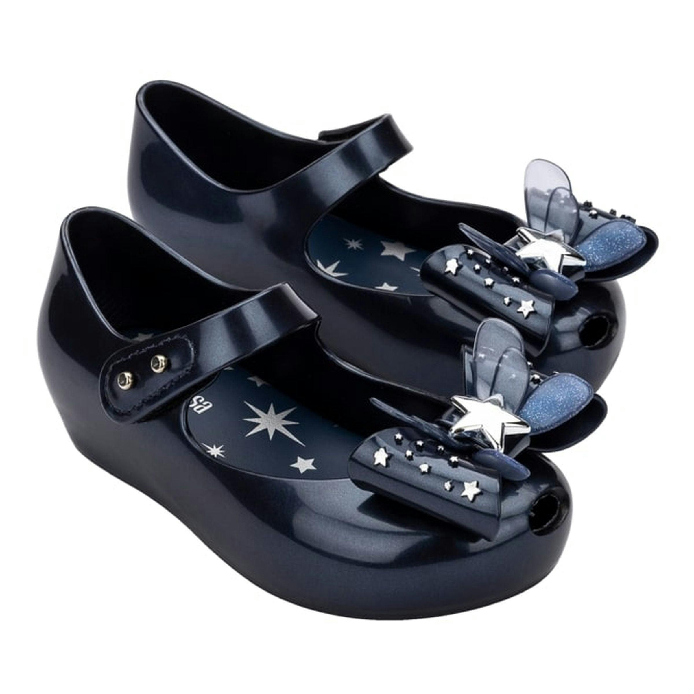 Metallic Blue Ballet Flat