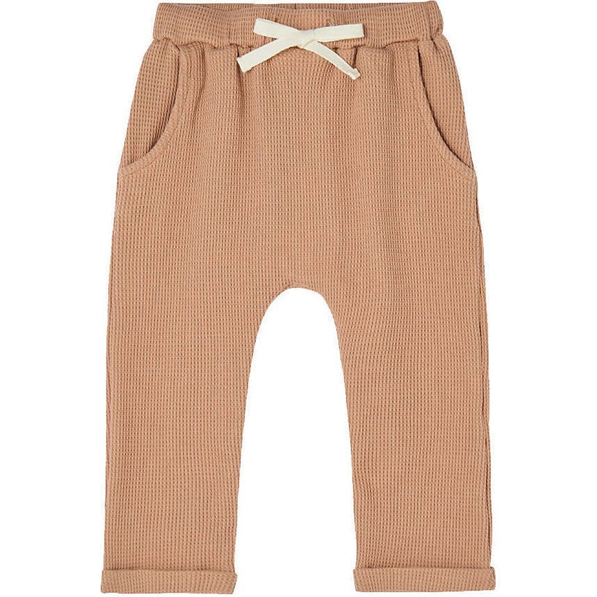 Tawny Rose Waffle Jogger Pants