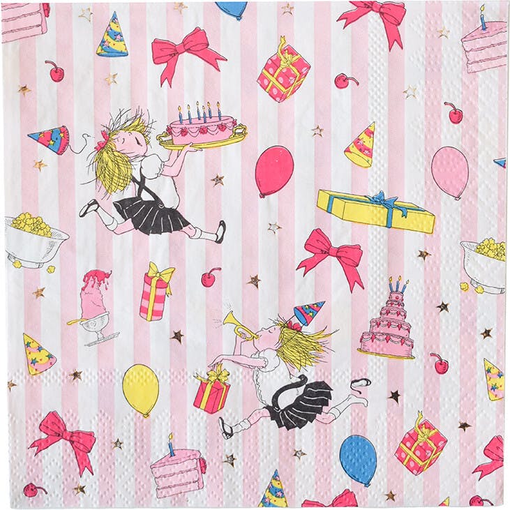 Eloise Birthday Pattern Large Napkins