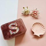 Liberty of London Personalised Velvet Travel Jewellery Case