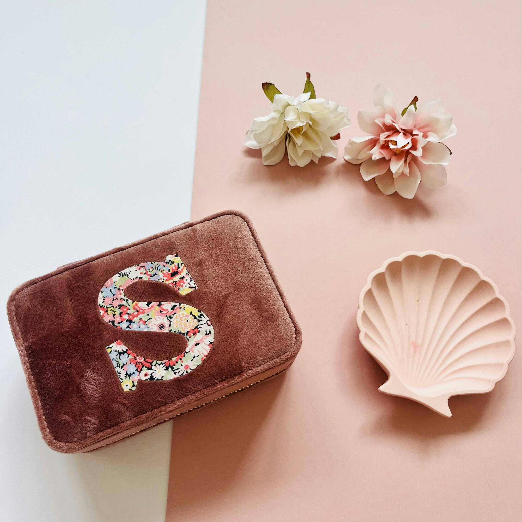 Liberty of London Personalised Velvet Travel Jewellery Case