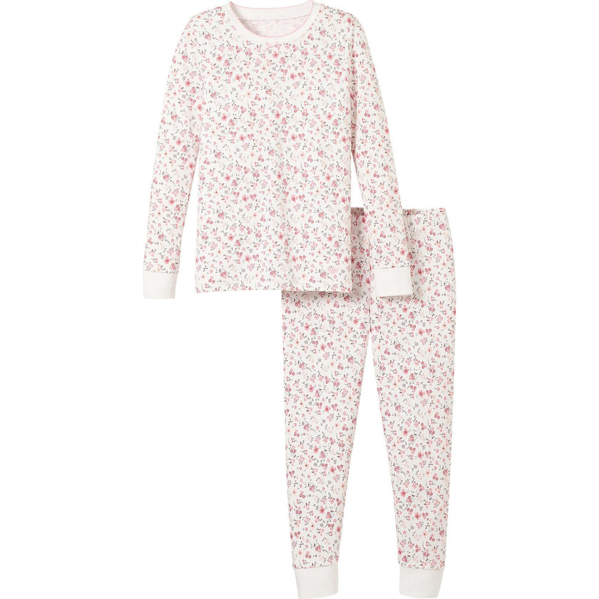 Kid's Pima Snug Fit Pajama Set in Dorset Floral