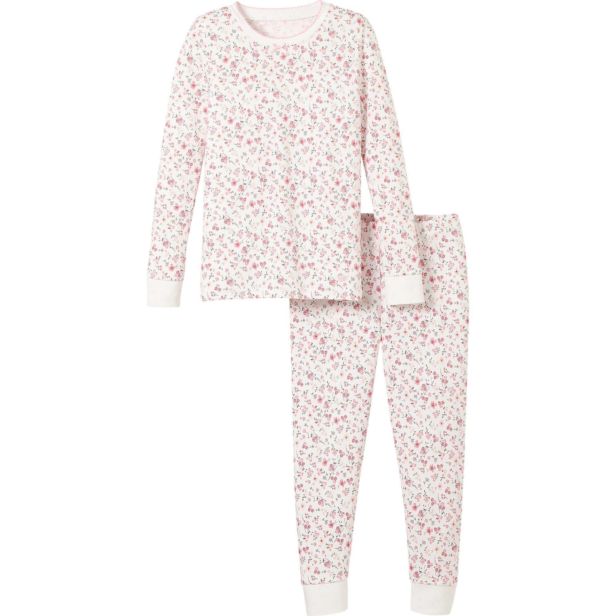Kid's Pima Snug Fit Pajama Set in Dorset Floral