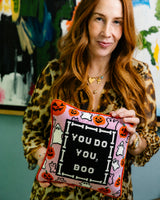 Boo Needlepoint Pillow