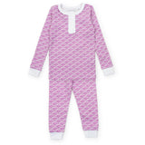 Alden Girls' Pajama Pant Set - African Elephants Pink