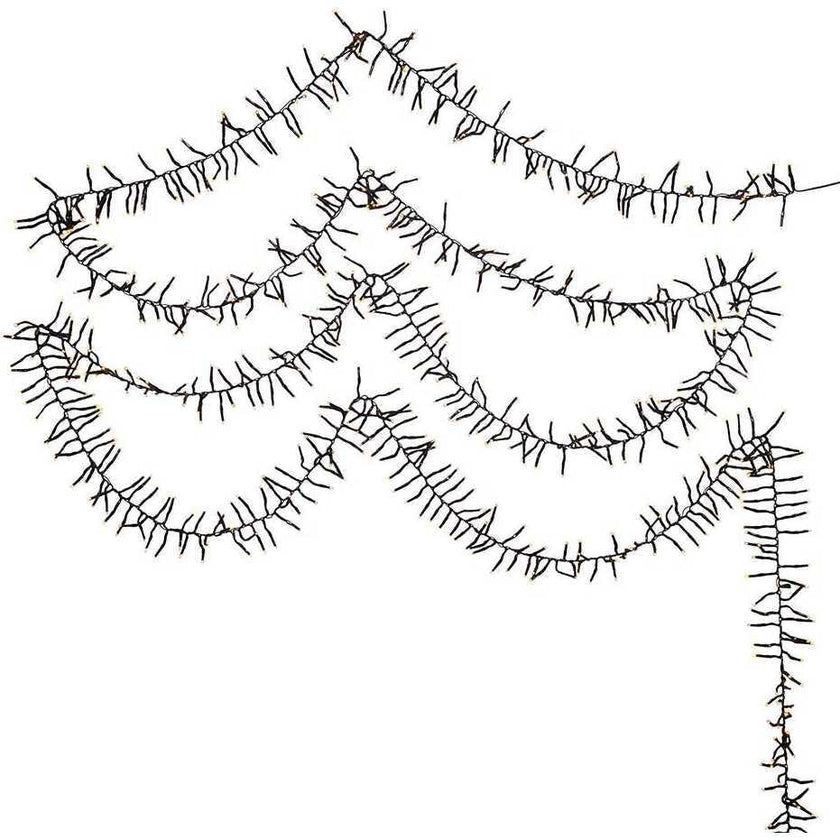 2000-Light 65-Foot Cluster Garland with Classic White LED  Lights