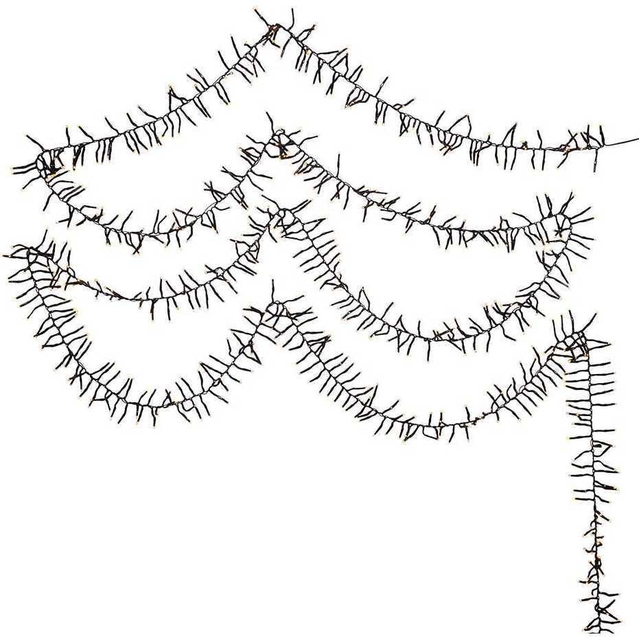2000-Light 65-Foot Cluster Garland with Classic White LED  Lights