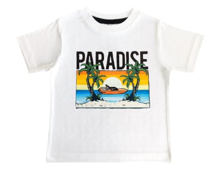 Baby and Kids Tee - Paradise Speed Boat