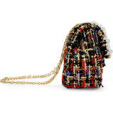 Classic Tweed Pearl Handbag