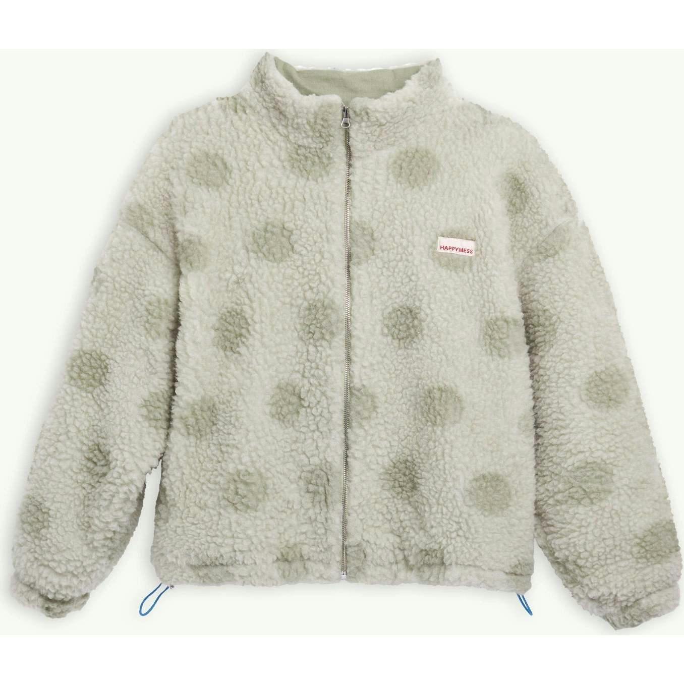 adult wool bomber jacket - polka dots