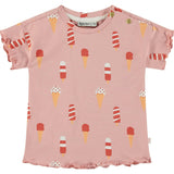 Ice Cream Cones Print Short Sleeve T-Shirt