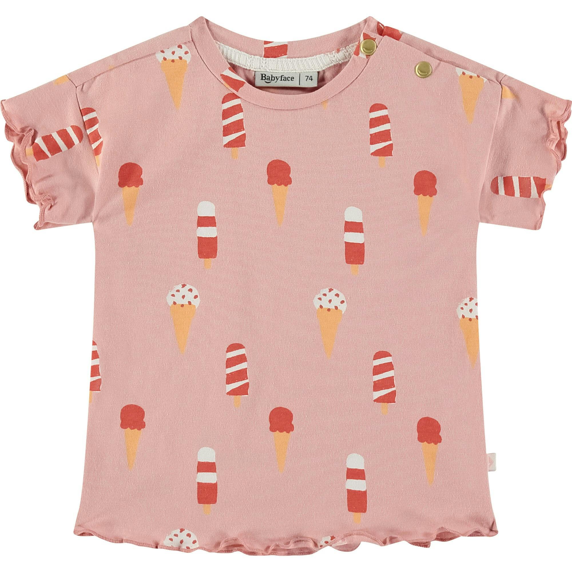 Ice Cream Cones Print Short Sleeve T-Shirt