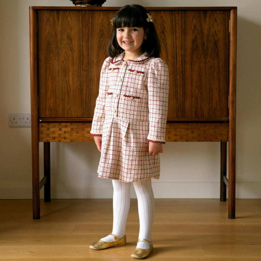 Check Tweed Dress
