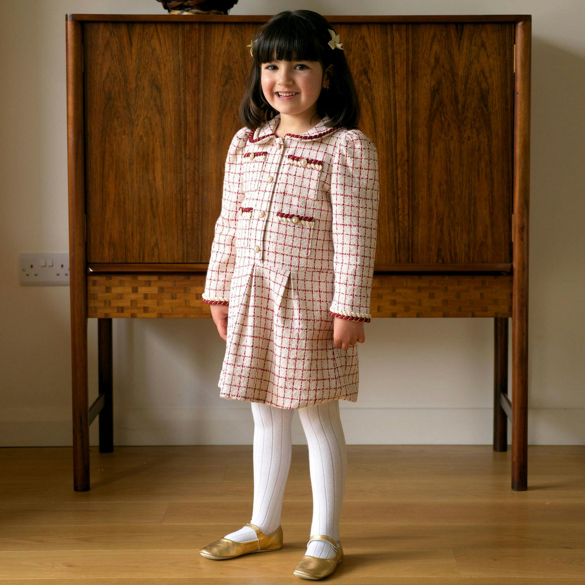 Check Tweed Dress