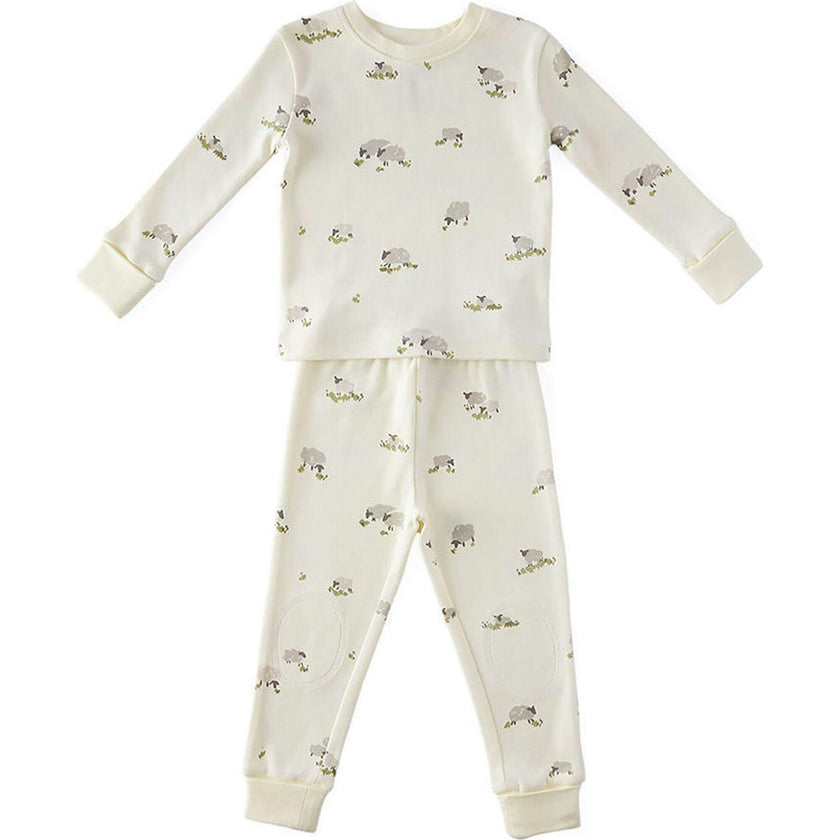 Ribbed Toddler Pajama - Baa Baa