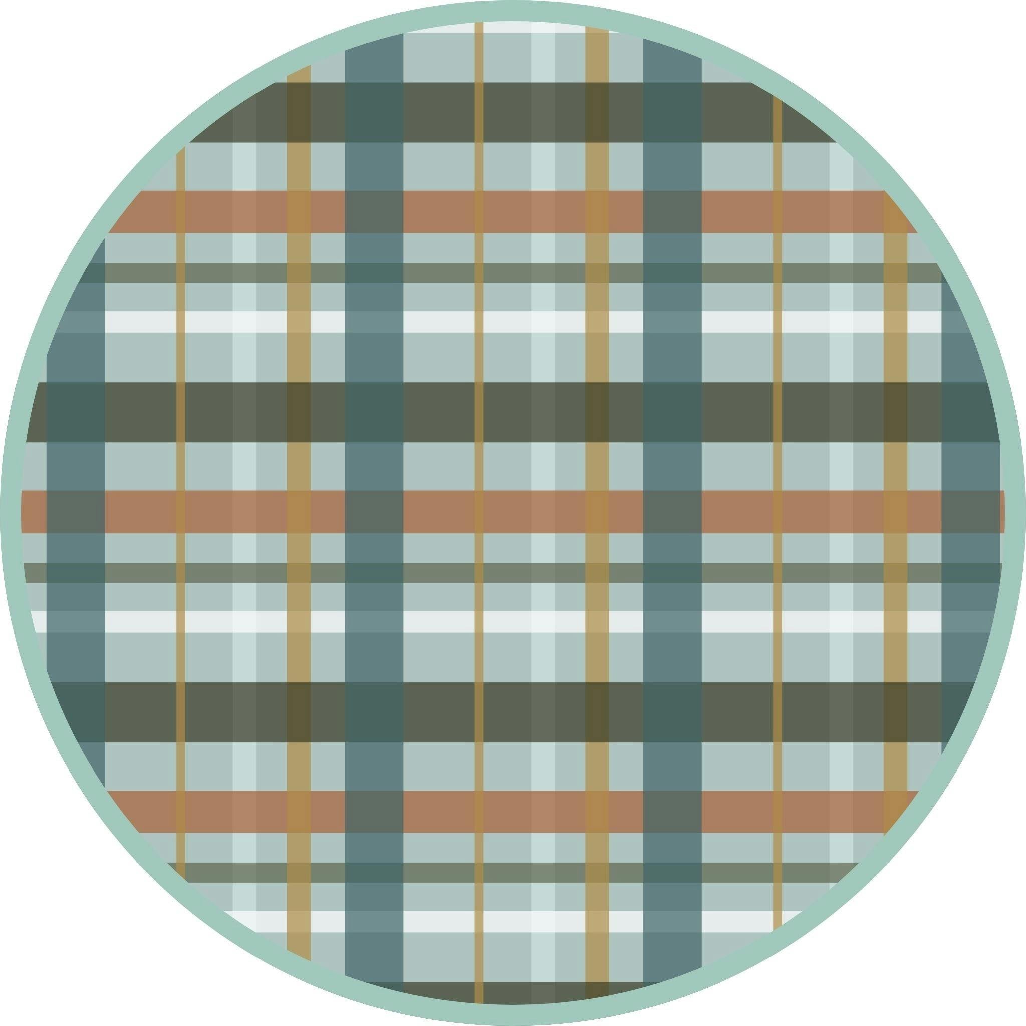 Fall Plaid Two-Piece Bamboo Long Sleeve Pajama Kids Pants Set