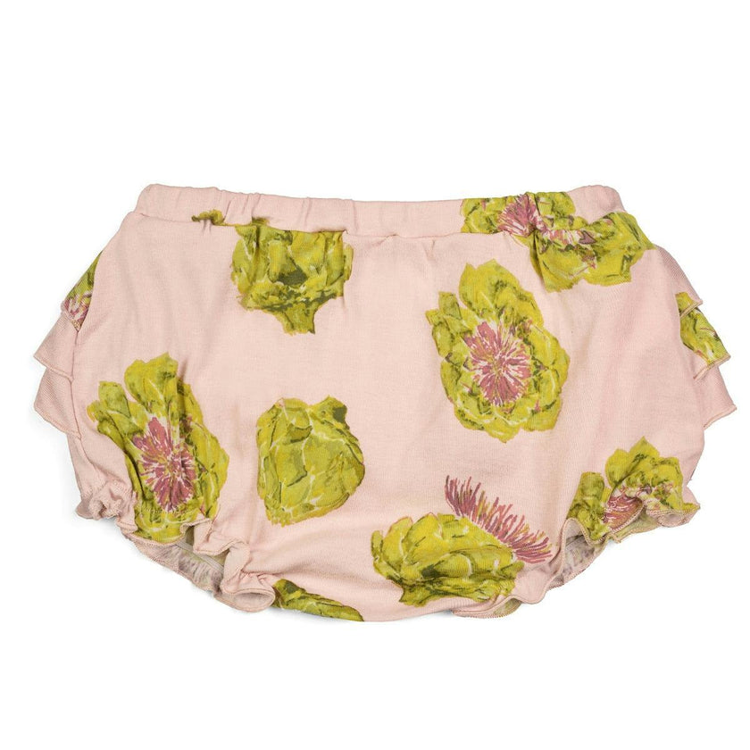 Artichoke Organic Cotton Ruffle Bloomer