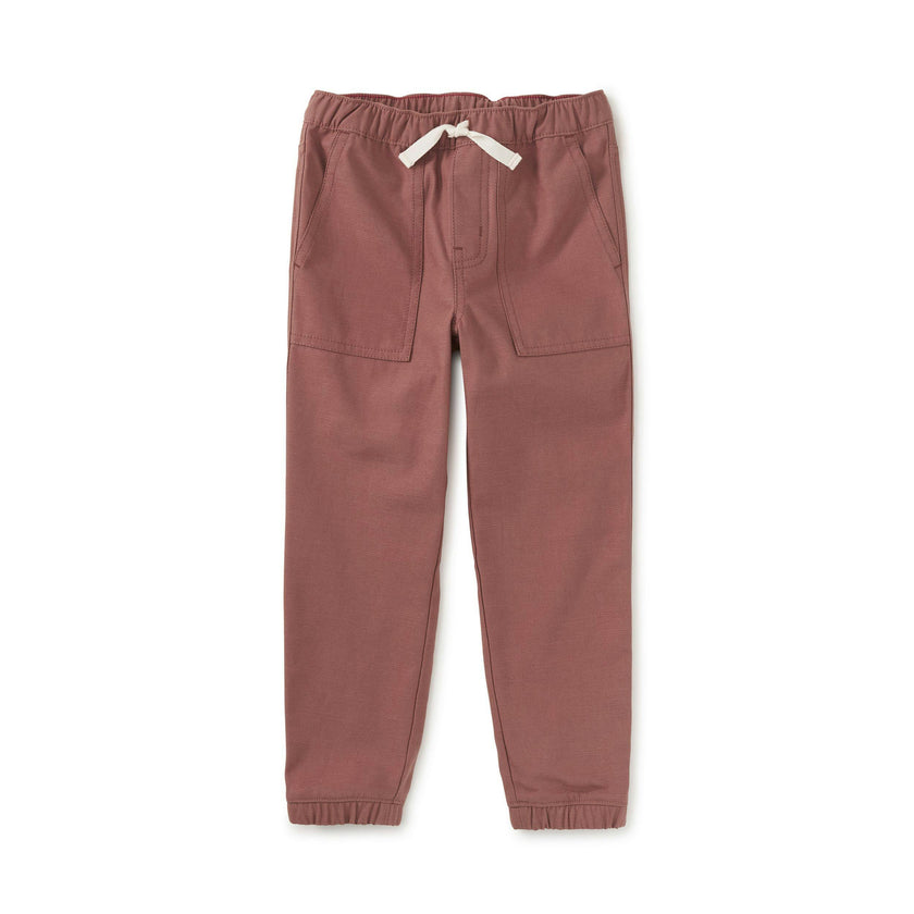 Game On Reverse Twill Joggers, Russet