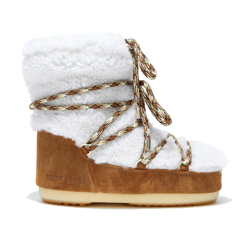 MOON BOOT FULL MOON Shearling Mid Boots Brown
