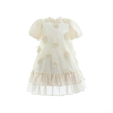 Beige Floral Granada Dress