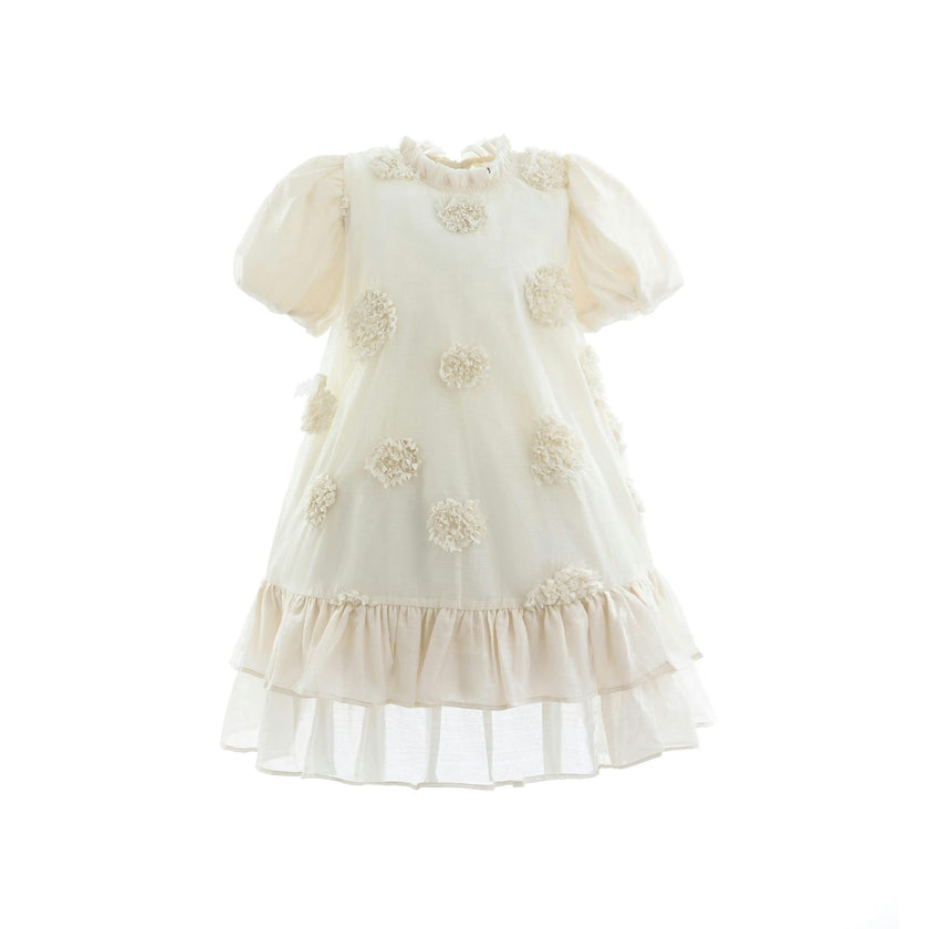 Beige Floral Granada Dress
