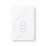 DH Oval Monogram Embroidered Fingertip Towel