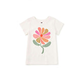 Groovy Flower Graphic Tee, Chalk