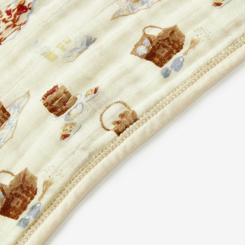 Picnic Organic Hooded Swaddle Blanket