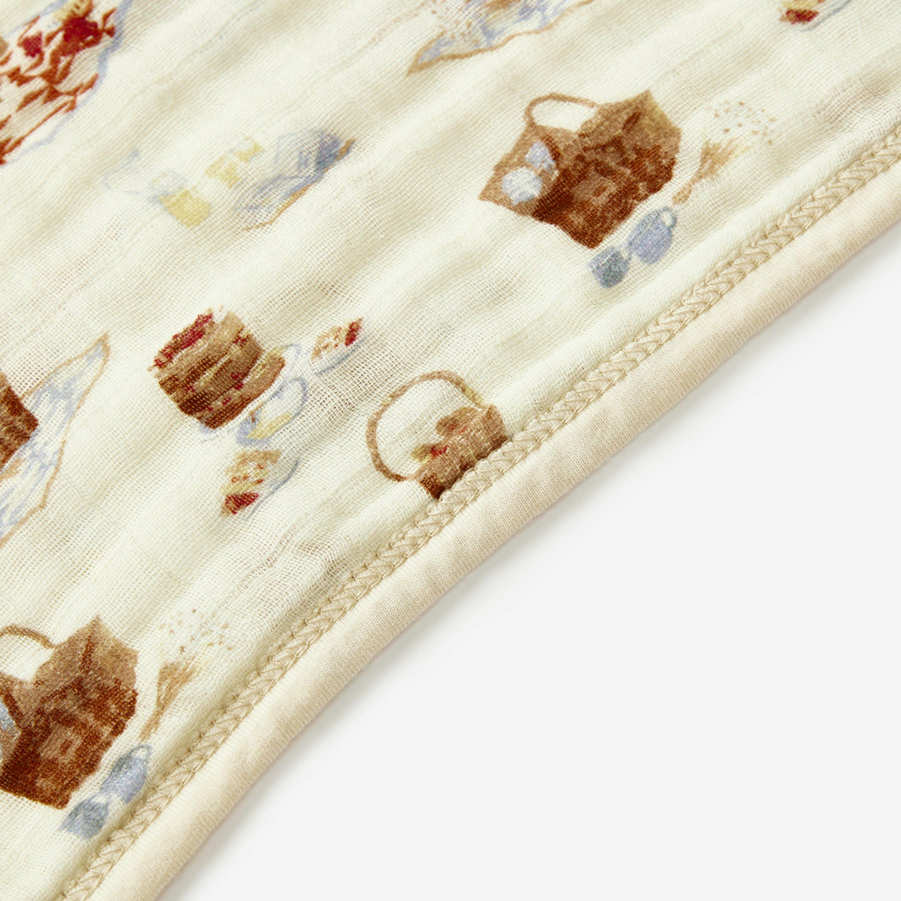 Picnic Organic Hooded Swaddle Blanket