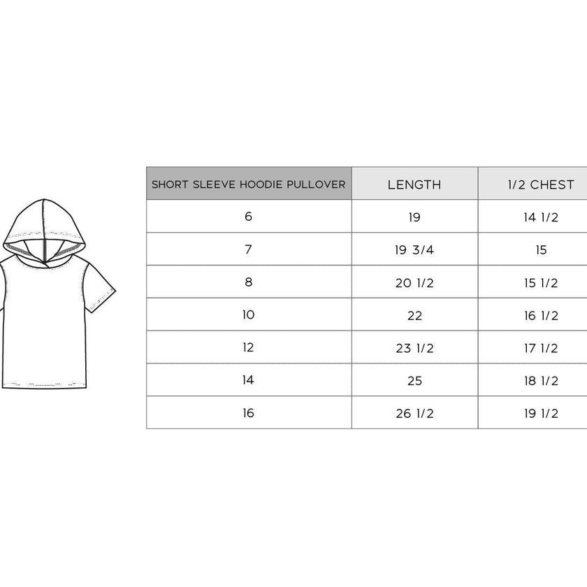 Short Sleeve Hoodie Pullover