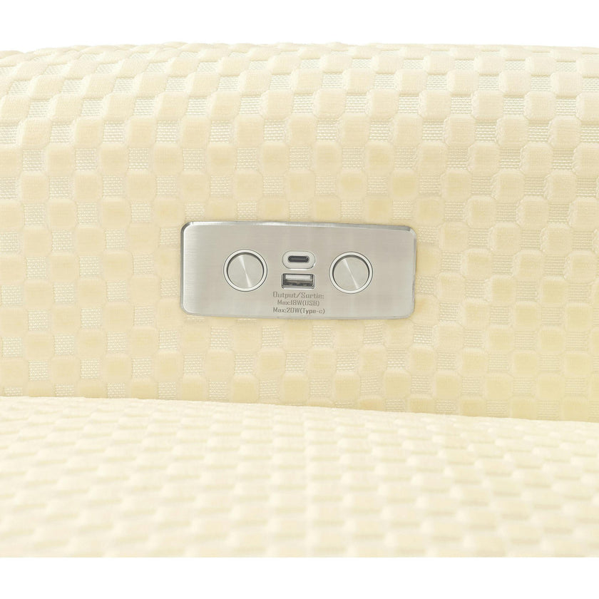 Arc Electronic Recliner & Swivel Glider With USB Port