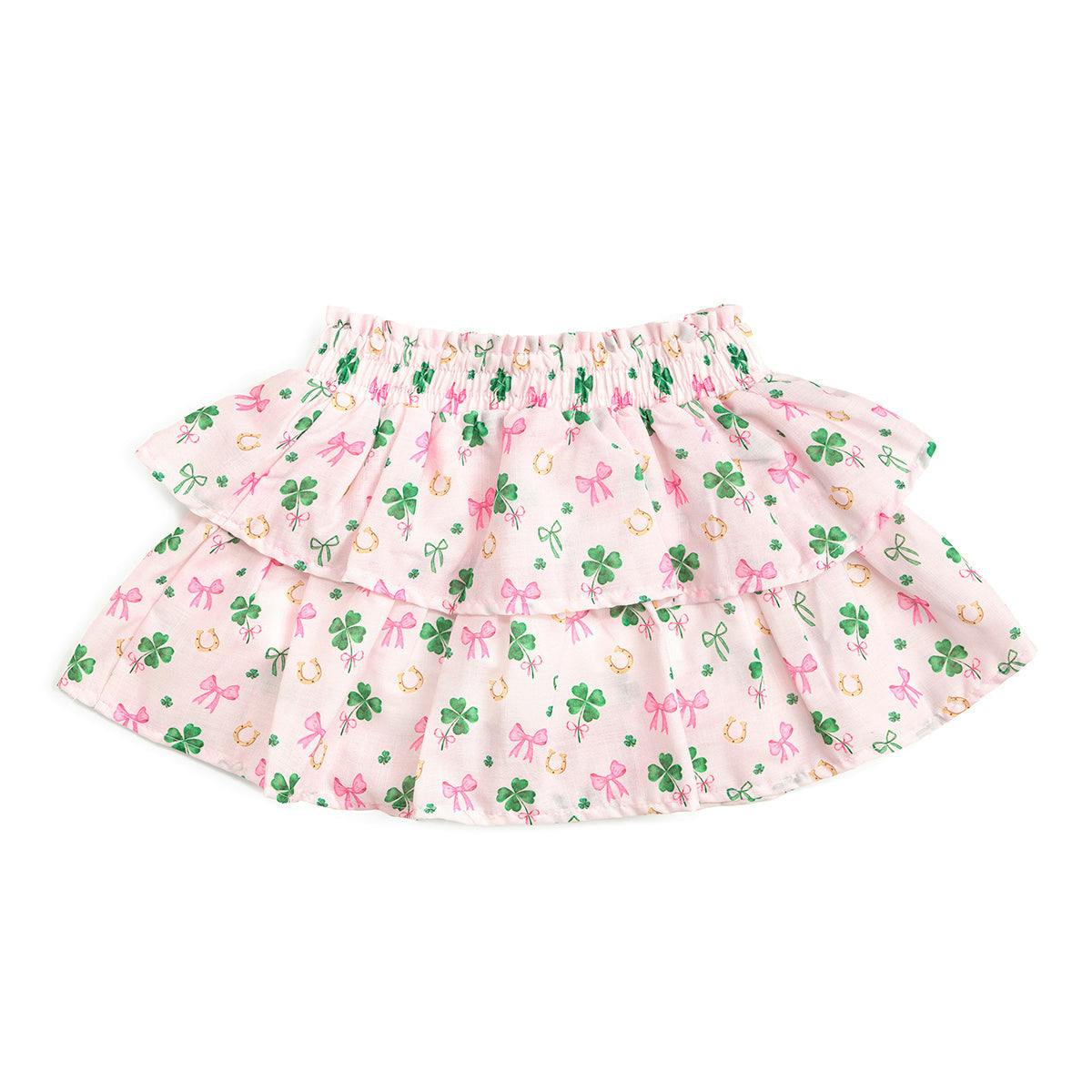 Ditsy Shamrock St. Patrick's Day Skort
