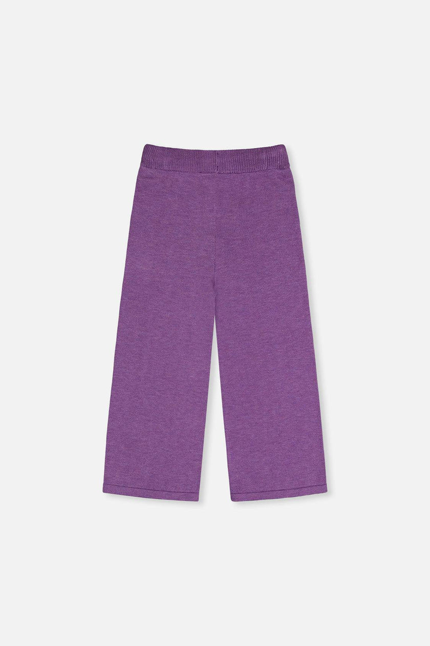 Knitted Wide Leg Pants Violet