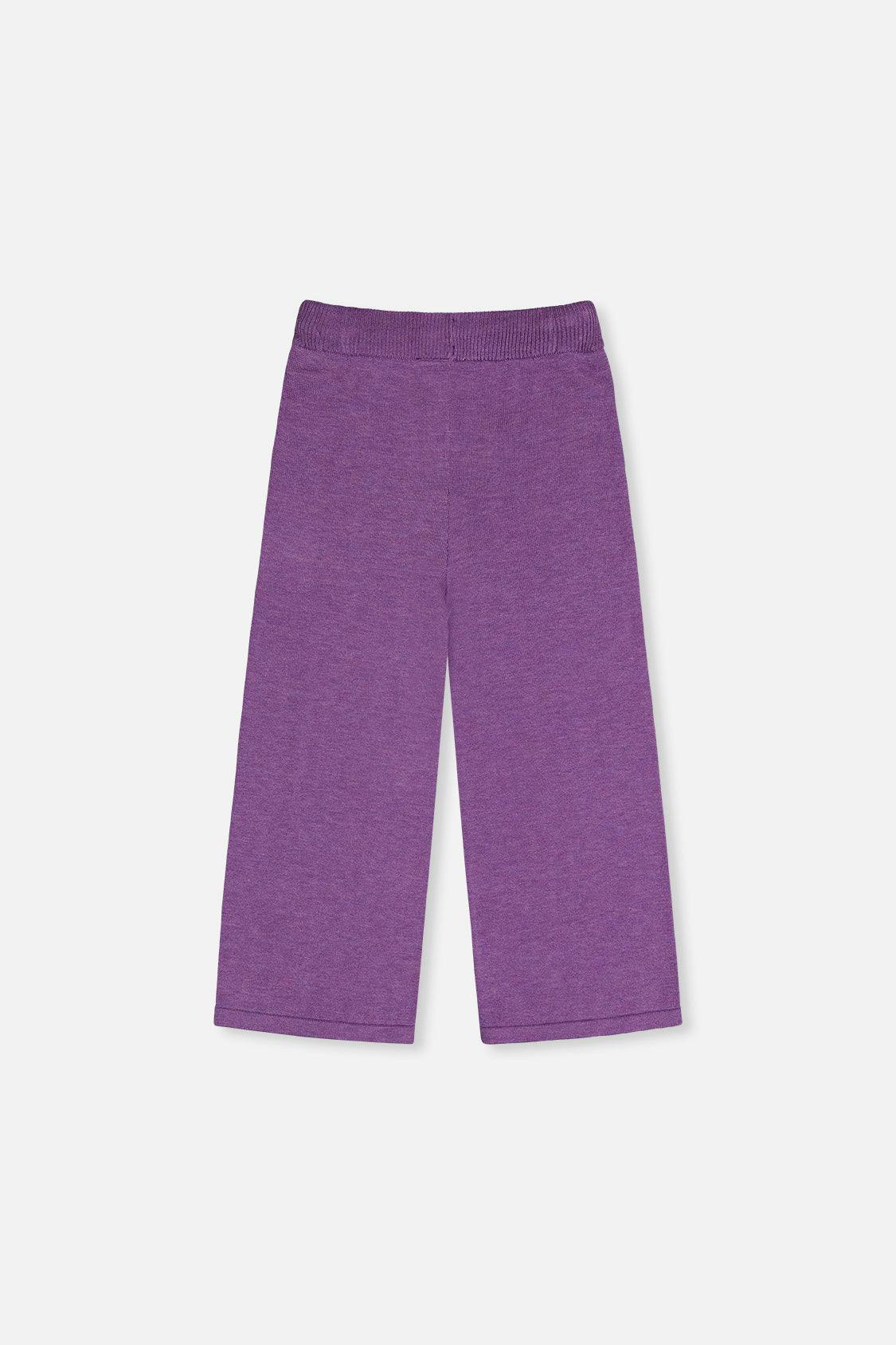 Knitted Wide Leg Pants Violet