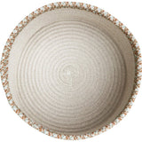 Kilo Hand Braided Thick Cord Contrast Border Basket