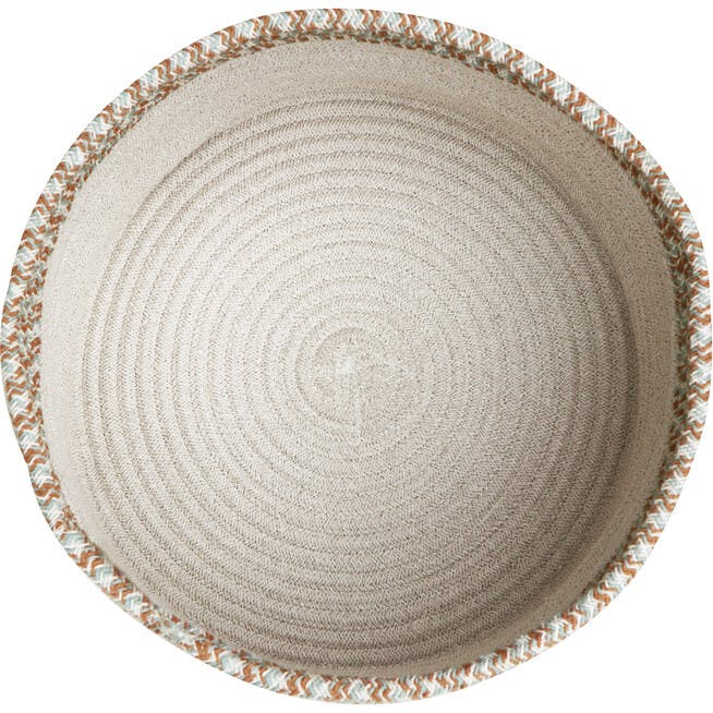 Kilo Hand Braided Thick Cord Contrast Border Basket