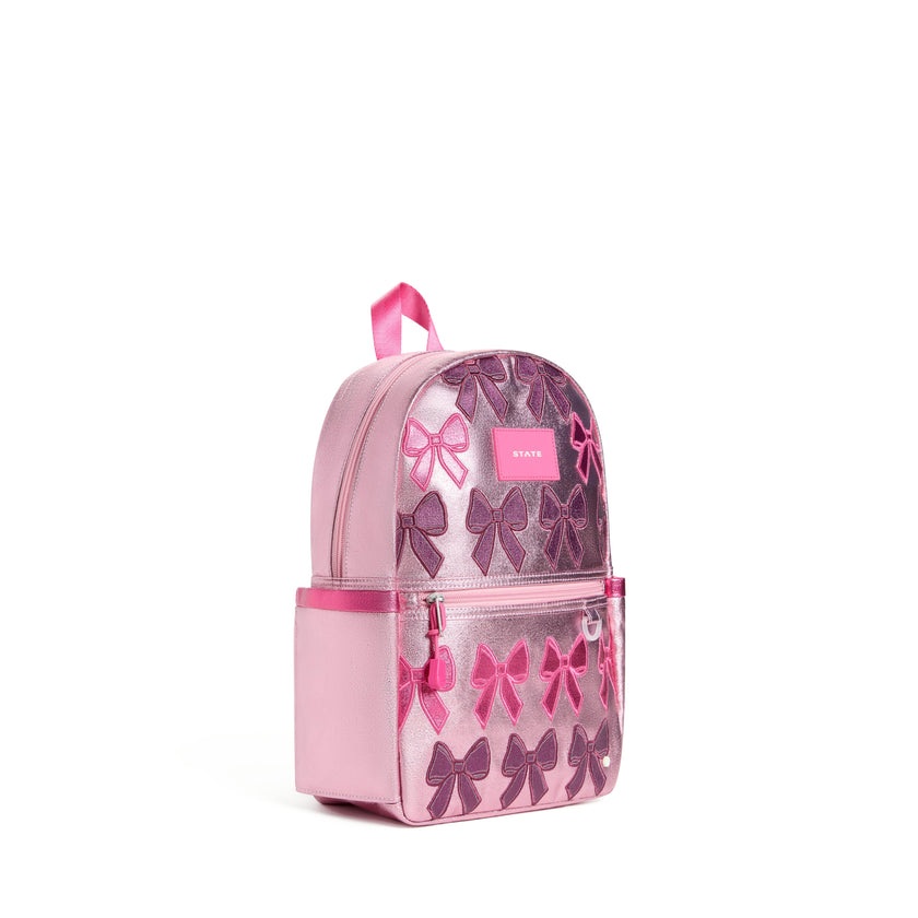 Kane Mini Backpack, Metallic Patchwork Bows